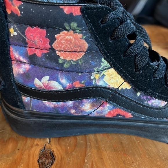 VANS Sk8-Hi Slim Zip Galaxy Floral High-Top Skateboarding Sneaker Shoe 5.5 - Picture 4 of 11